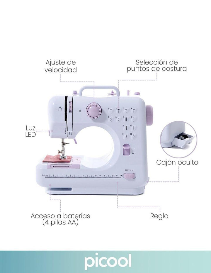 Máquina de Coser Portátil Pi & Cool 12 Puntos - Image 2