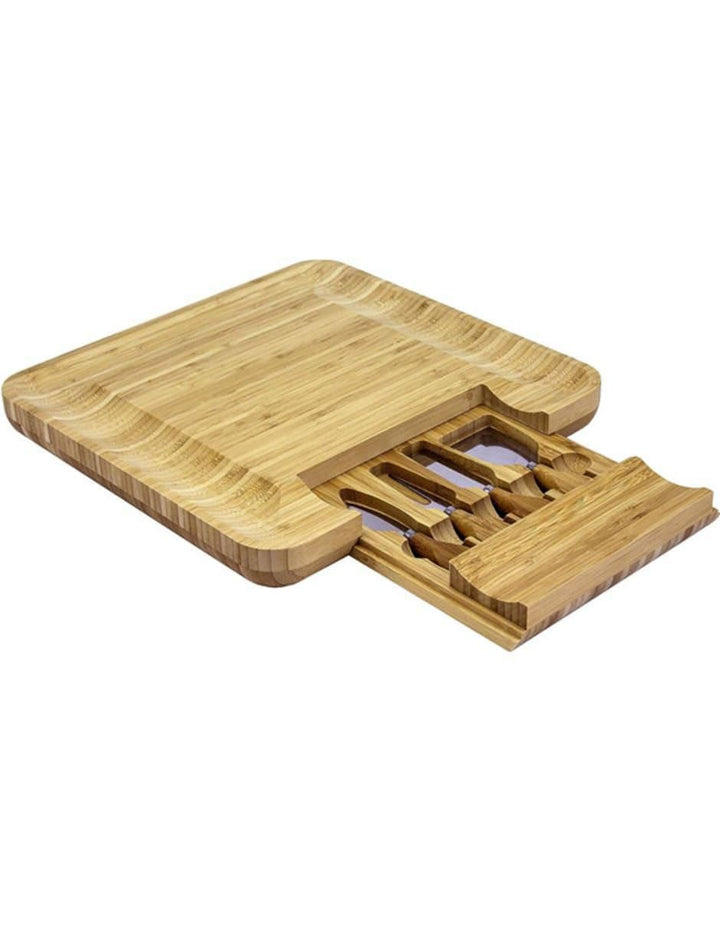 Tabla de Queso de Bambú con Cuchillos 6 piezas - Image 3