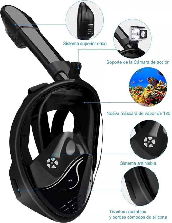 Máscara de Buceo Completa con Accesorios - Image 3