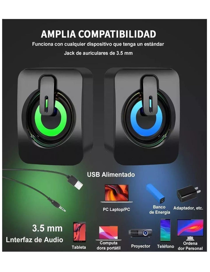 Bocina Alámbrica Estéreo 6W - Image 2