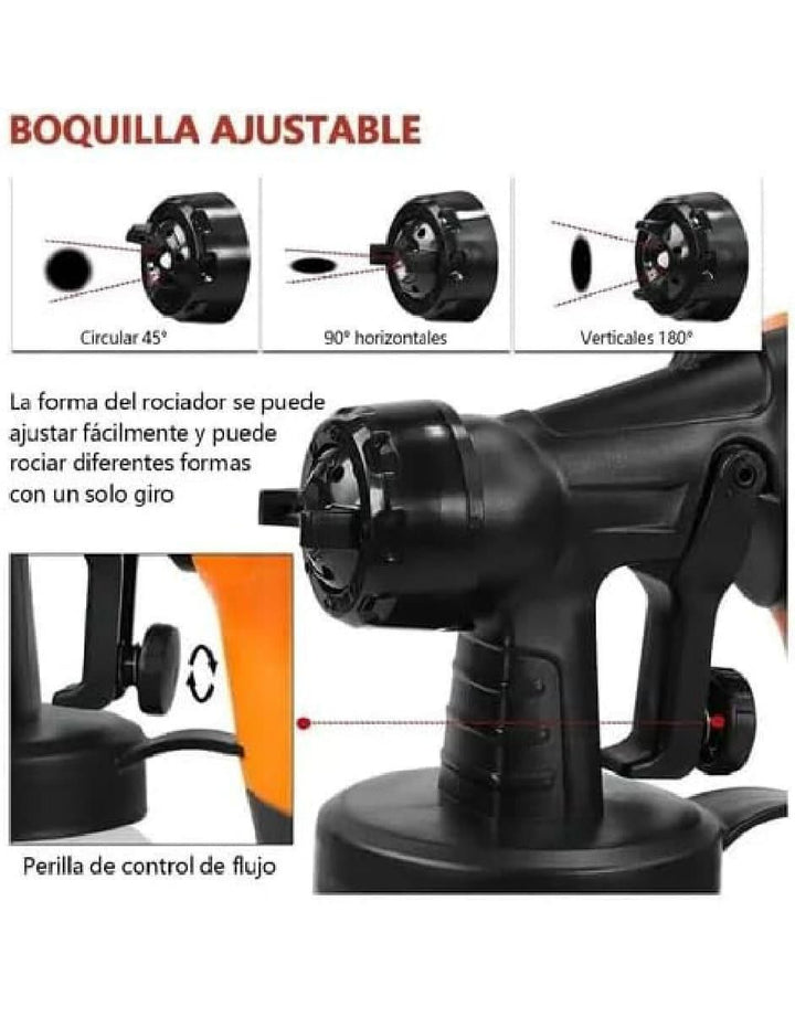 Pistola Eléctrica para Pintar 550W 3 Boquillas - Image 3