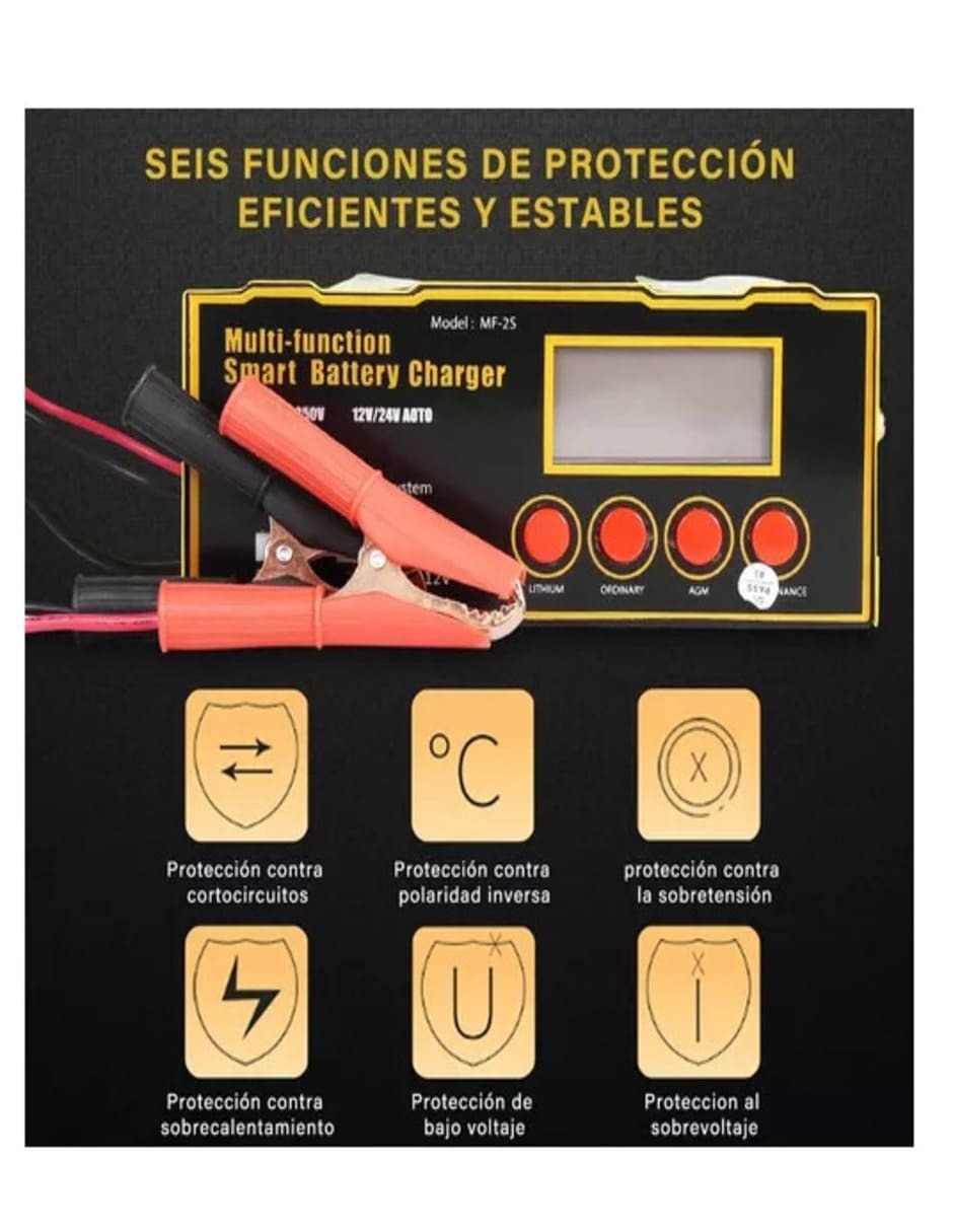 Batería Portátil 200 mAh Cargador Automático - Image 3