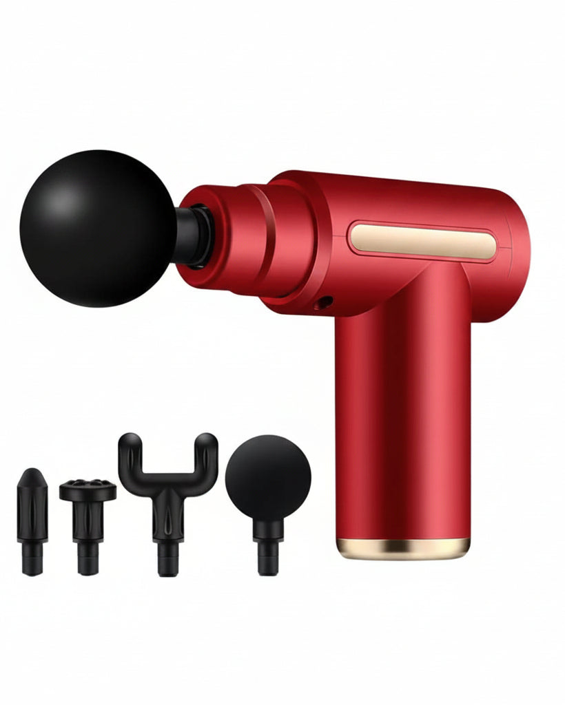 Pistola Masajeadora Corporal 6 Velocidades Rojo - Image 1