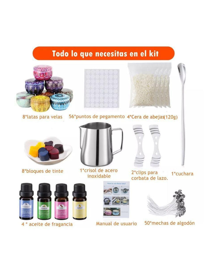 Kit de Velas Aromáticas de Cera de Soya 80 pz - Image 2