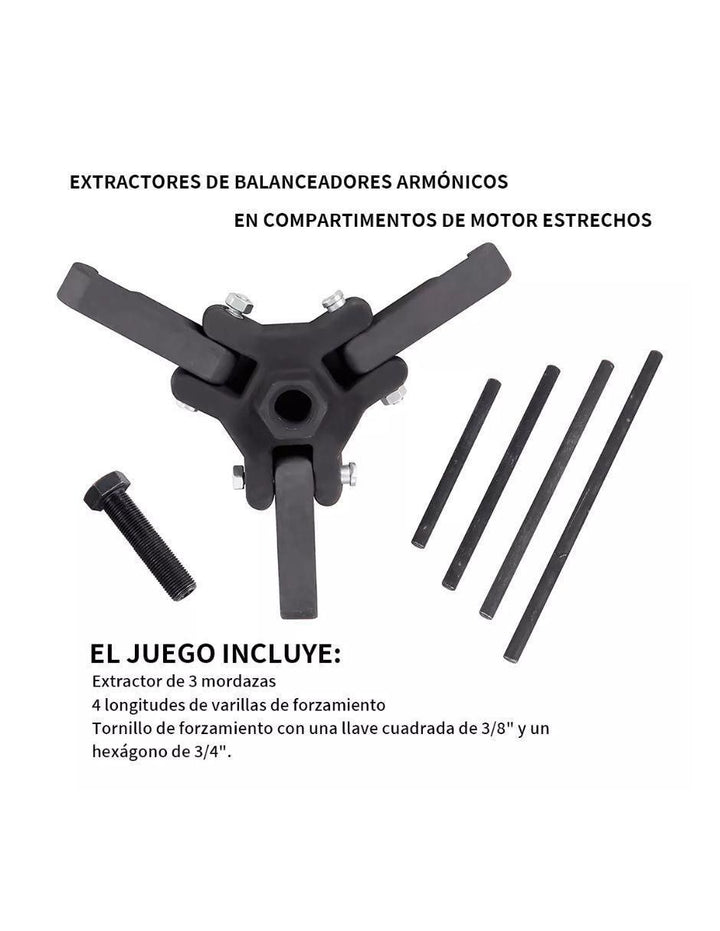 Extractor de Rulemanes 3 Quijadas Acero Reversible - Image 2