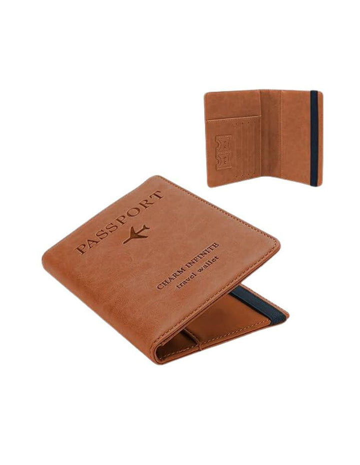 Tarjetero de Cuero Cartera Porta Pasaporte Viaje - Image 2