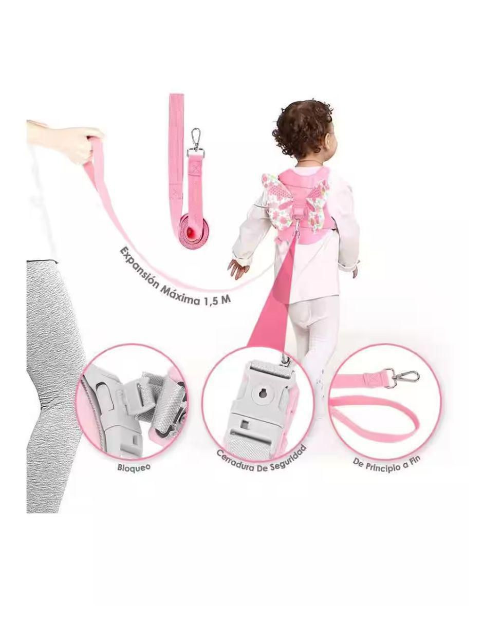 Correa de Muñeca Caminador Bebé Rosa - Image 2
