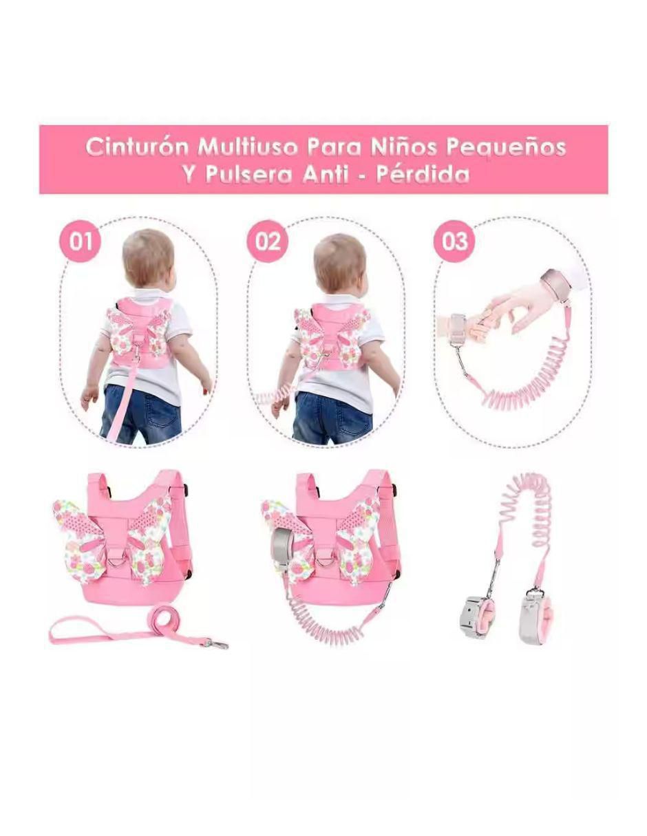 Correa de Muñeca Caminador Bebé Rosa - Image 3