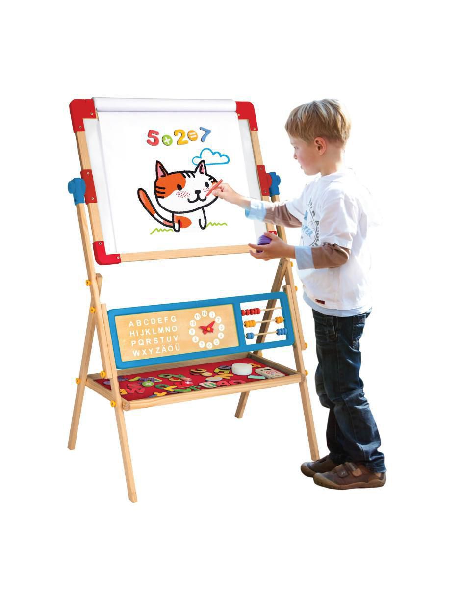 Pizarrón Doble Kids House Madera Magnético - Image 3