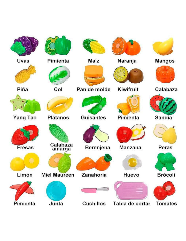 Juego de Cocina Frutas y Verduras Cortables 15 piezas - Image 2