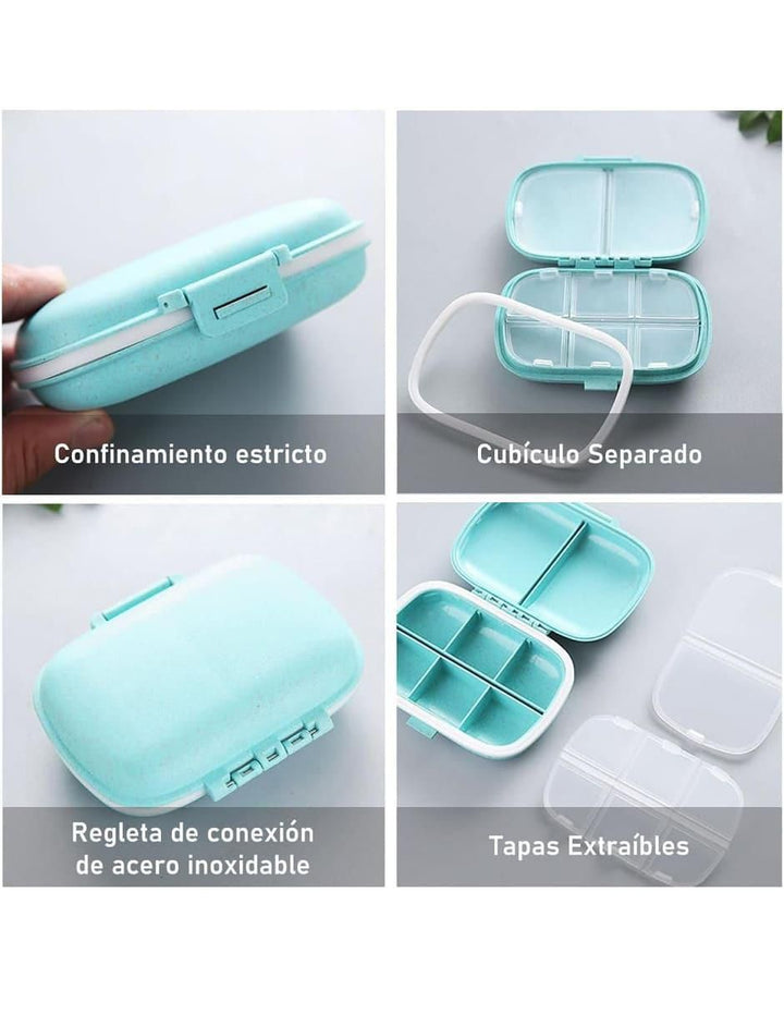 Pastillero 8 Compartimentos Ecológico Plástico - Image 1