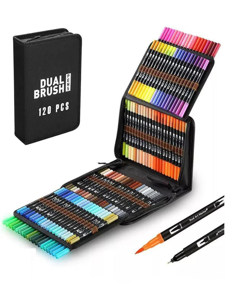 Marcadores Brush Doble Punta 120 Piezas - Image 2