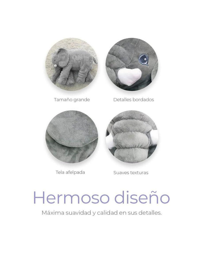 Peluche Elefante 60cm Suave - Image 2