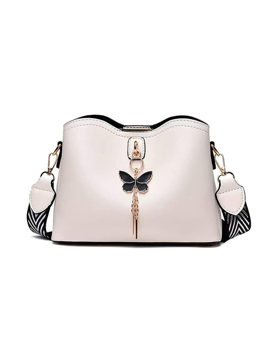 Bolsa Crossbody Mujer con Broche Mariposa - Image 1