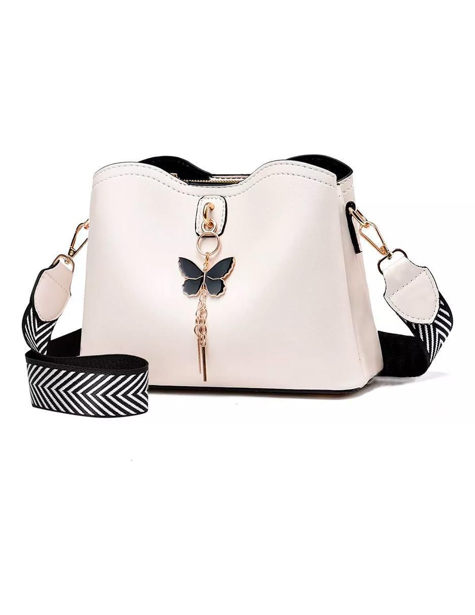 Bolsa Crossbody Mujer con Broche Mariposa - Image 2