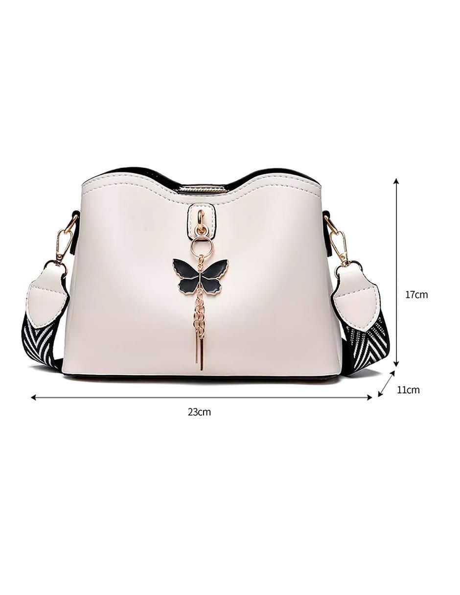 Bolsa Crossbody Mujer con Broche Mariposa - Image 5