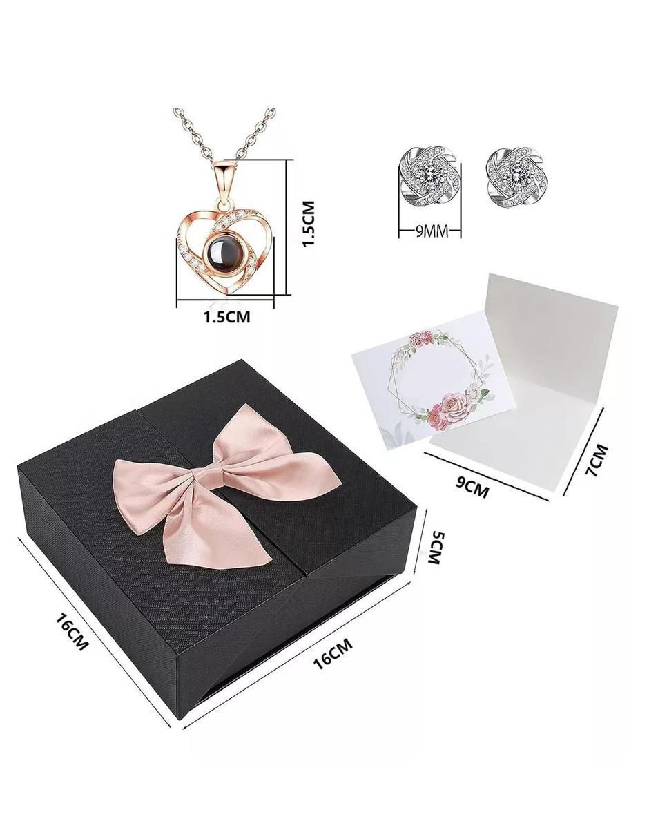 Collar de Corazón Rosa Eterna - Image 3