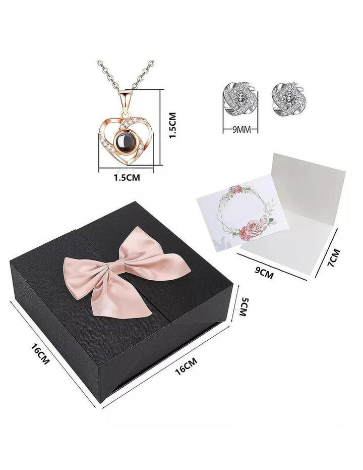 Collar de Corazón Rosa Eterna - Image 3