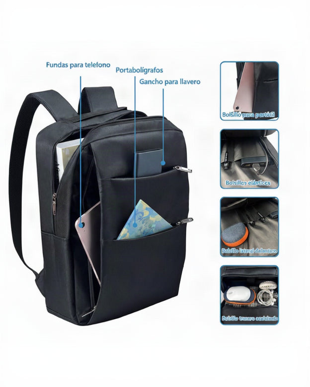 Mochila para Laptop Impermeable Unisex - Image 2
