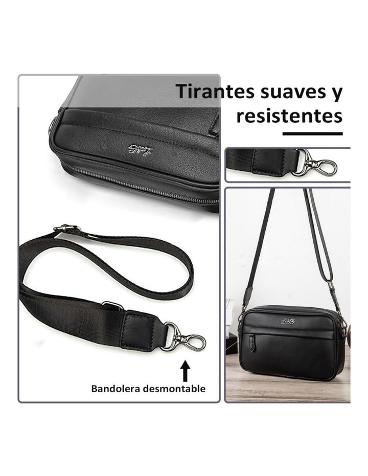 Bolsa Bandolera de Cuero para Hombre - Image 4