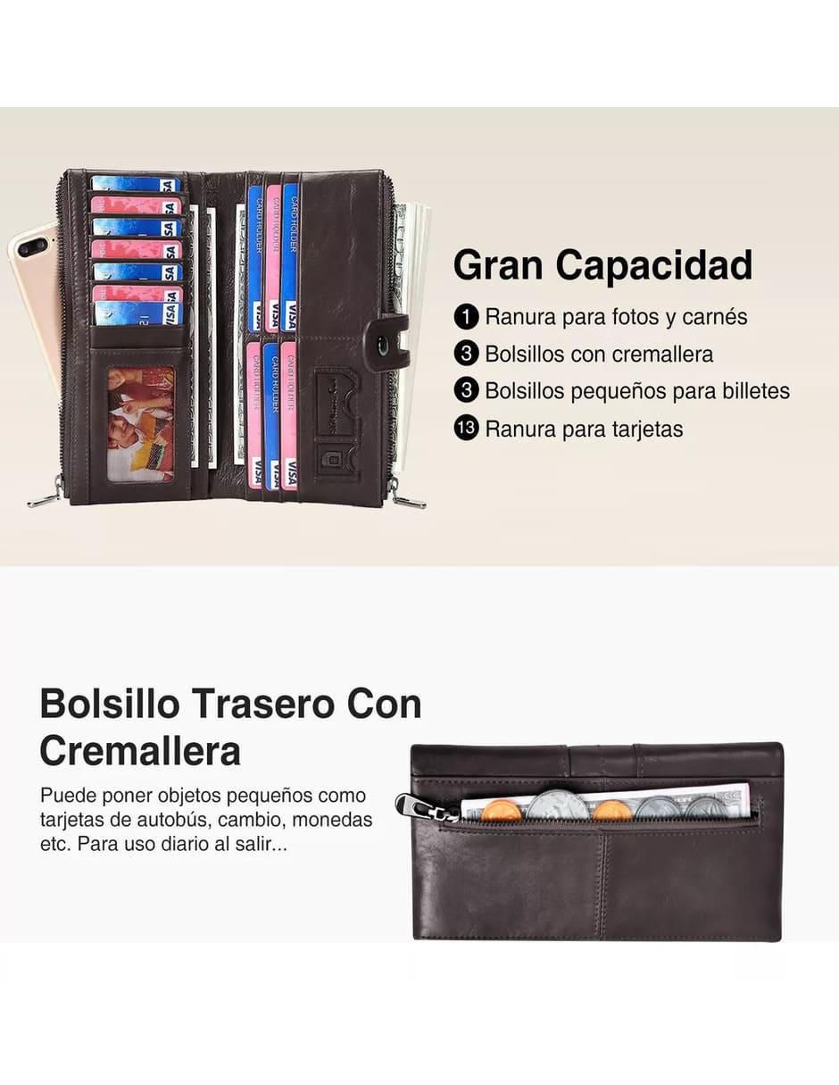 Cartera Mujer 13 Ranuras Tarjetas Gran Capacidad - Image 2