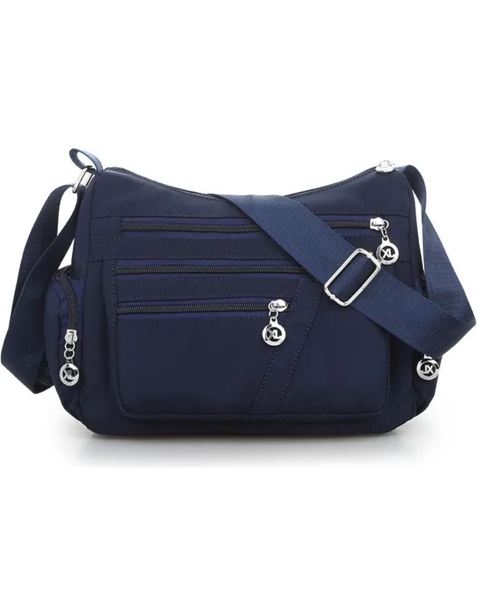 Bolsa Crossbody Mujer Azul Nylon 1 Pieza - Image 1