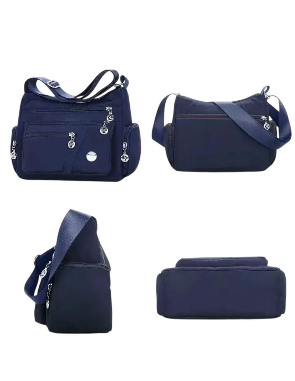 Bolsa Crossbody Mujer Azul Nylon 1 Pieza - Image 2