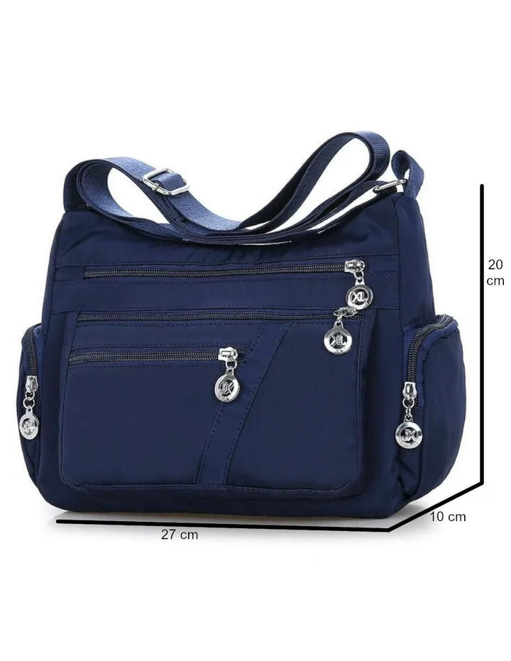 Bolsa Crossbody Mujer Azul Nylon 1 Pieza - Image 3