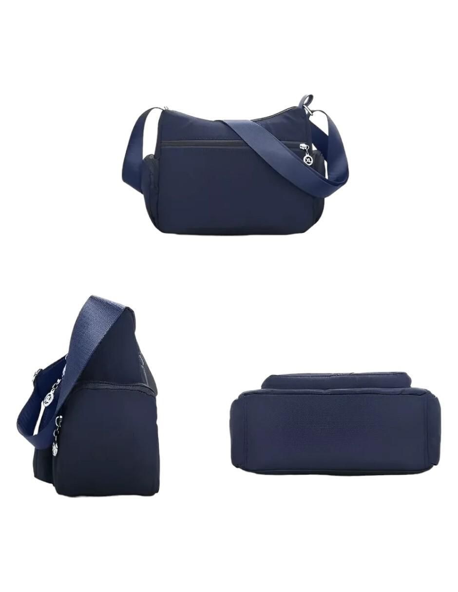 Bolsa Crossbody Mujer Azul Nylon 1 Pieza - Image 5