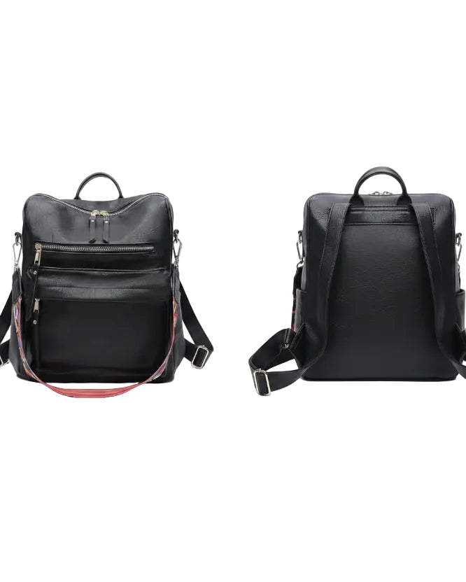 Mochila de Cuero para Mujer con Bolsa Antirrobo - Image 2