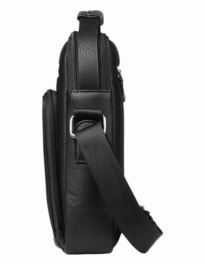 Bolsa Bandolera Cuero Hombre Set 3 Piezas - Image 5