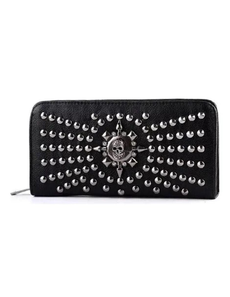 Cartera Mujer Calavera Piel Sintética - Image 1