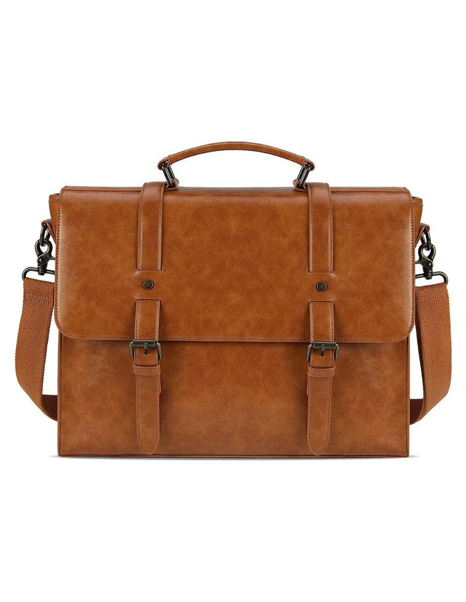 Maletín de Cuero para Laptop 15.6" y Celular - Image 1