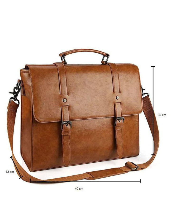 Maletín de Cuero para Laptop 15.6" y Celular - Image 6