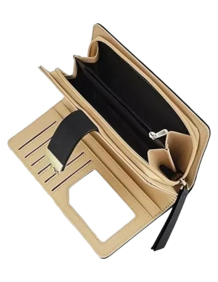 Monedero de Cuero Sintético Rosa para Mujer - Image 2