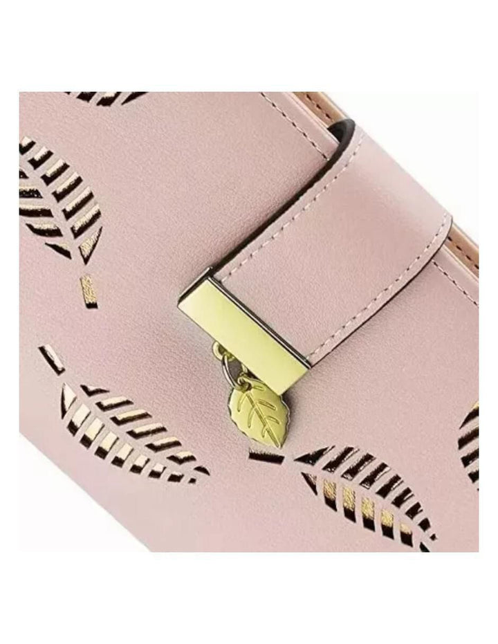 Monedero de Cuero Sintético Rosa para Mujer - Image 4