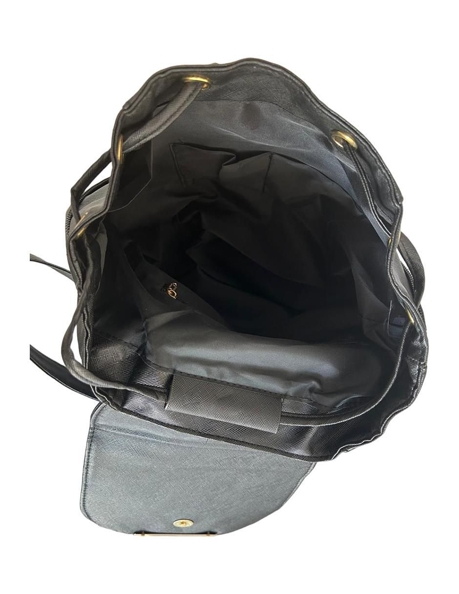 Bolsa Backpack LP Minimalista Urbana Mujer Negra - Image 4