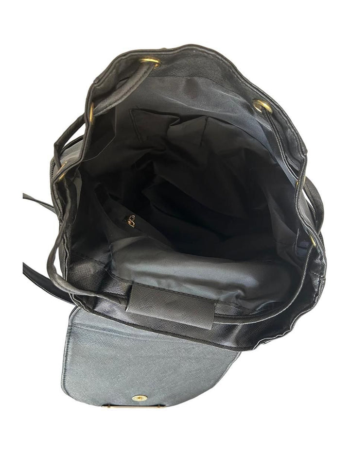 Bolsa Backpack LP Minimalista Urbana Mujer Negra - Image 4