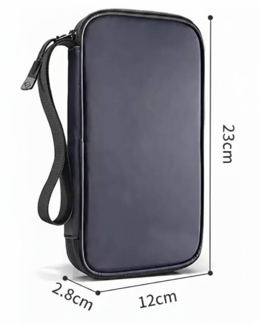 Cartera Nylon Negro Unisex 12cm - Image 5