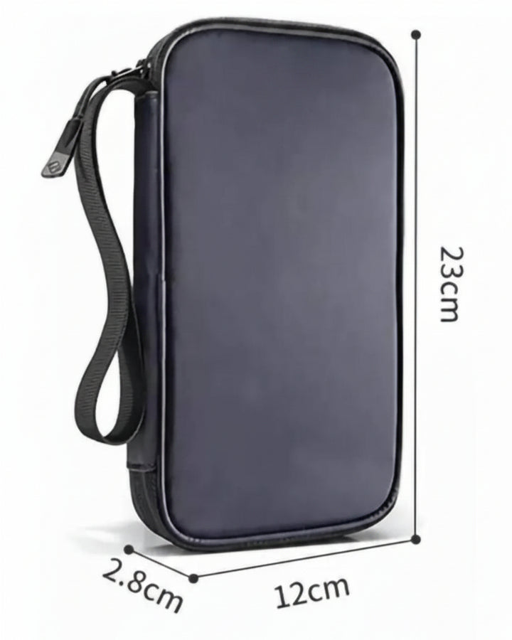 Cartera Nylon Negro Unisex 12cm - Image 5