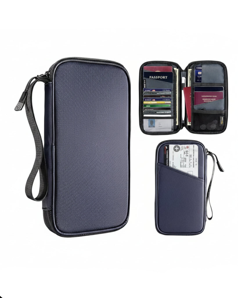 Cartera Nylon Negro Unisex 12cm - Image 3
