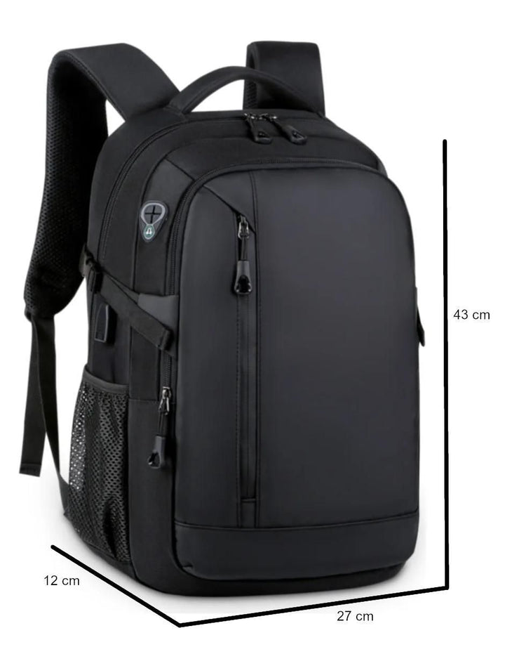 Mochila Escolar Impermeable Negro Laptop 15.6" - Image 2