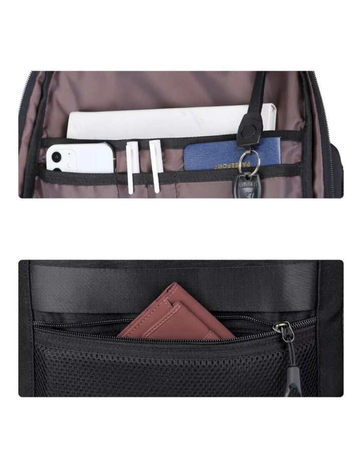 Mochila Escolar Impermeable Negro Laptop 15.6" - Image 5