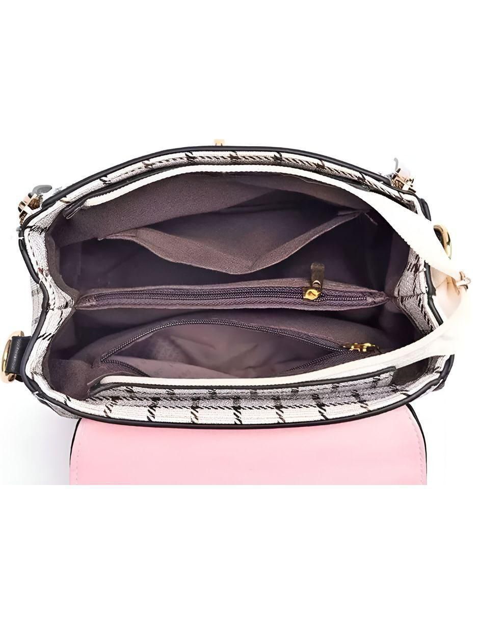 Bolsa Crossbody de Cuero Rosa para Mujer - Image 4