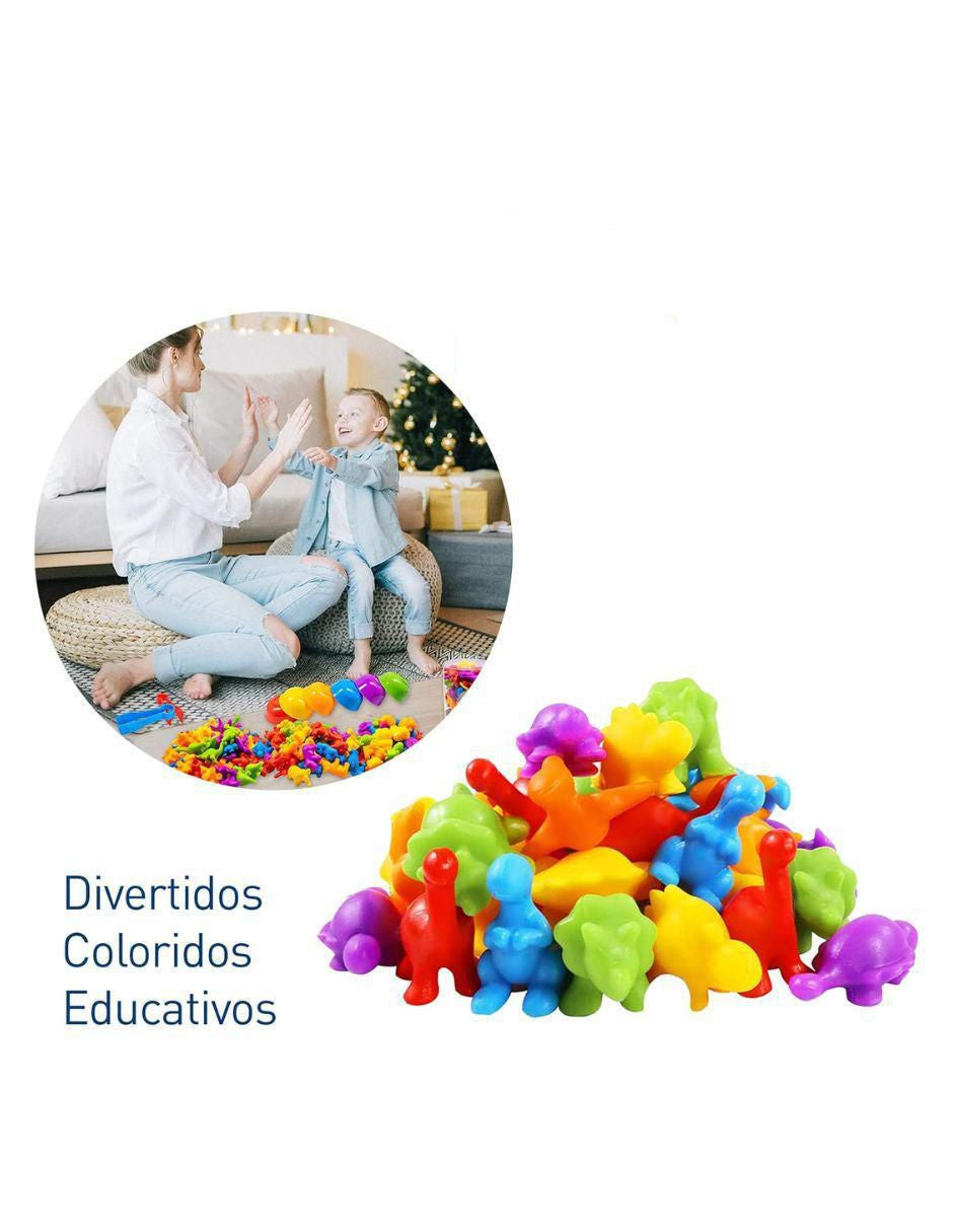 Clasificador Dinosaurio 49 Piezas 6 Colores - Image 3