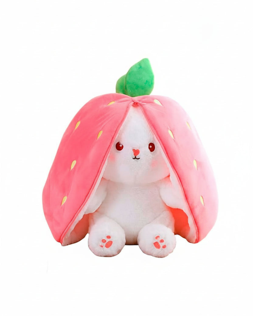 Peluche Reversible Conejo Fresa 18 cm - Image 1