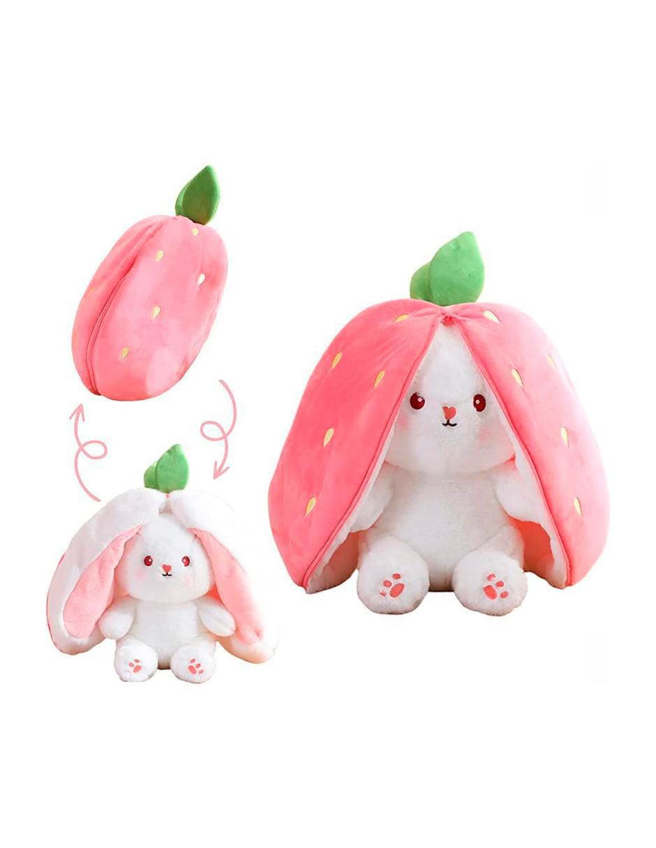 Peluche Reversible Conejo Fresa 18 cm - Image 2