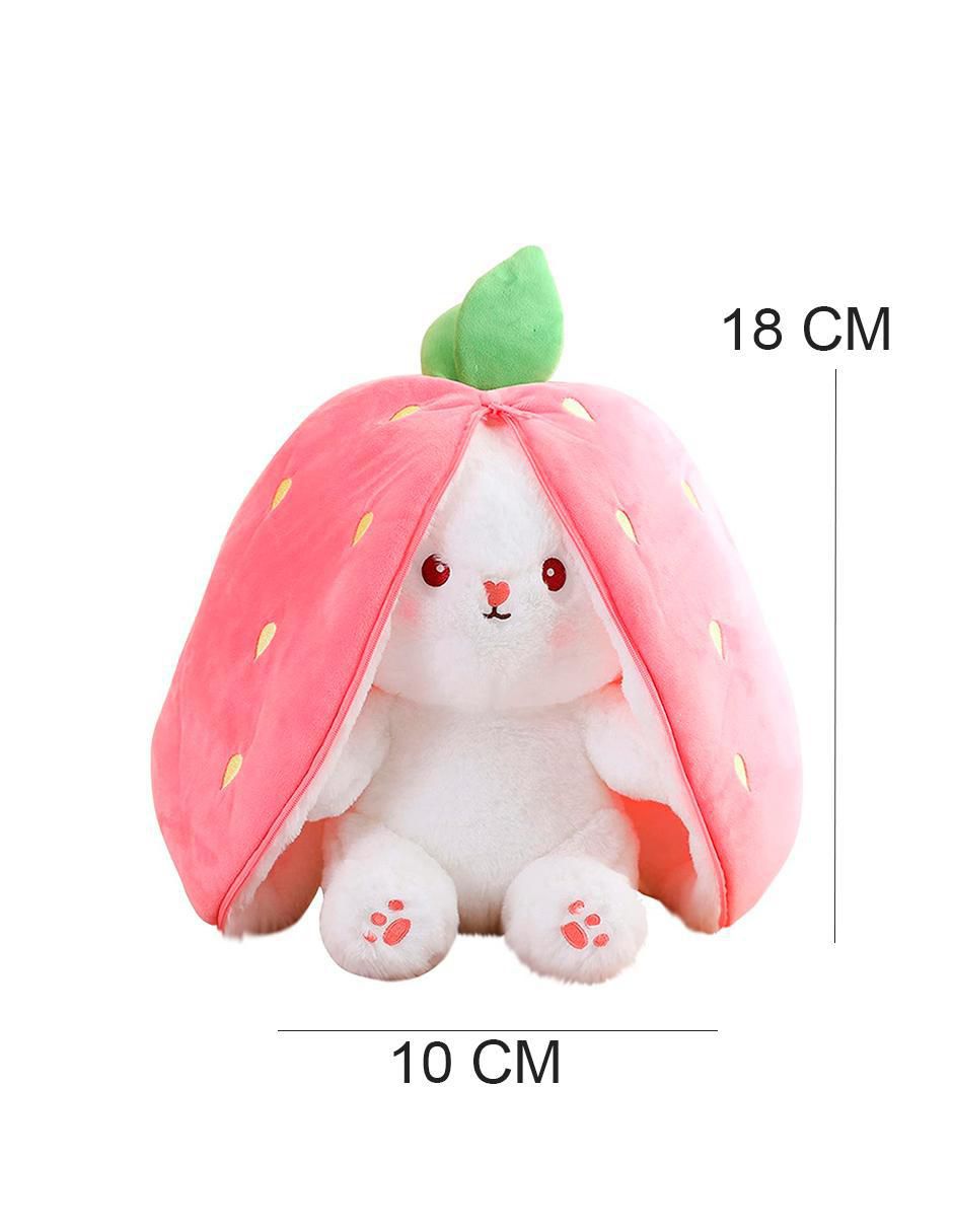 Peluche Reversible Conejo Fresa 18 cm - Image 4