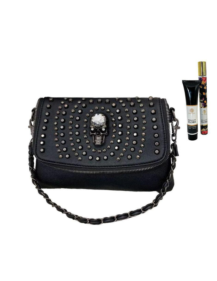 Bolsa Crossbody Skullgirl de Cuero Mujer - Image 1