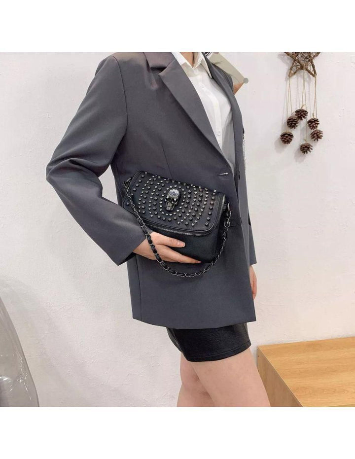 Bolsa Crossbody Skullgirl de Cuero Mujer - Image 3